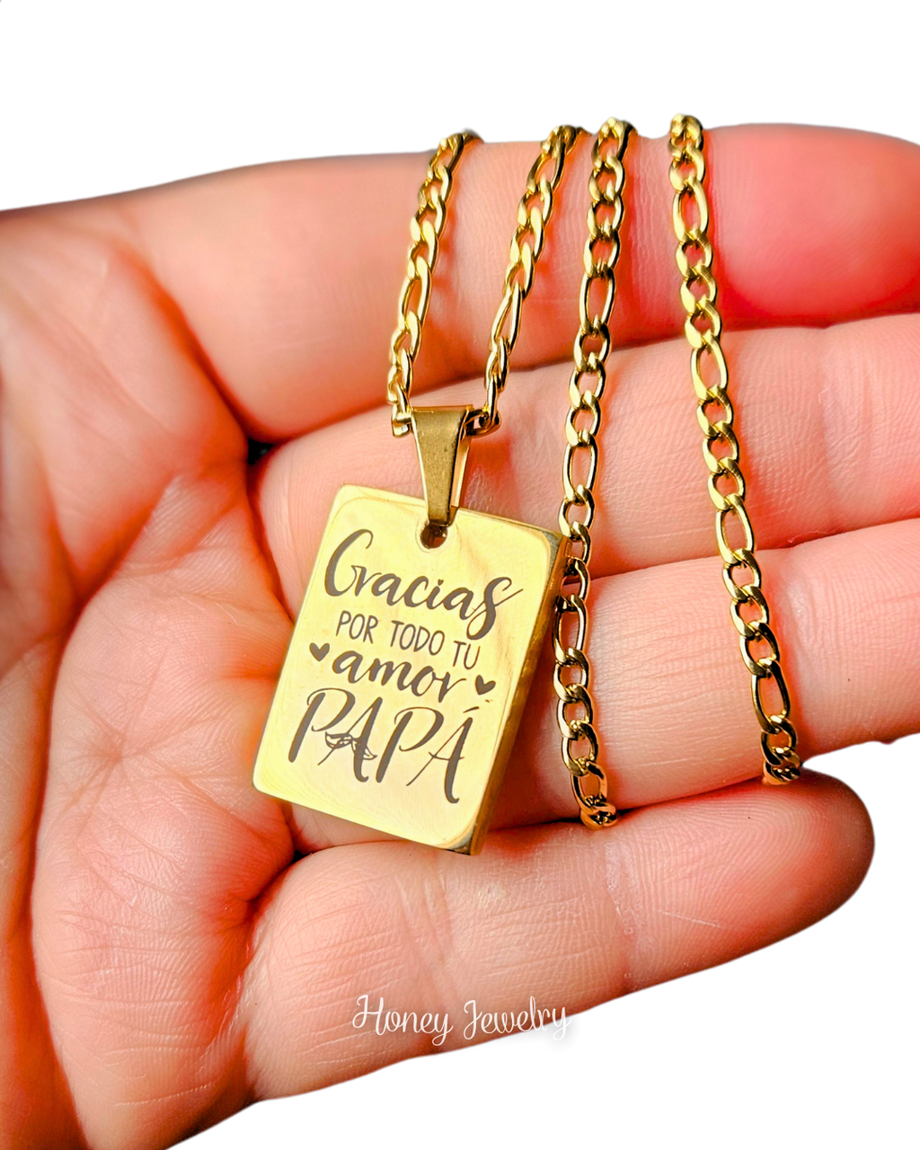 Rechthoekige plaathalsketting met hematiet