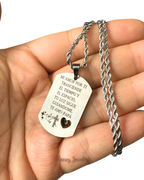 DUO DE COLLARES PLACA CON FOTOGRABADO