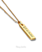 COLLAR PLACA VERTICAL PERSONALIZADA