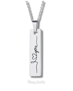 COLLAR PLACA VERTICAL PERSONALIZADA