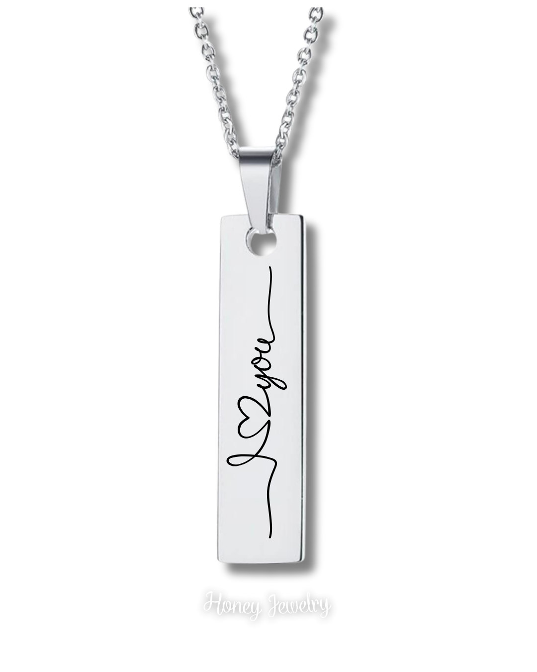 COLLAR PLACA VERTICAL PERSONALIZADA