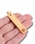 Verticale plaatketting met hart