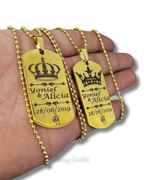 Militaire plaatketting voor koppels