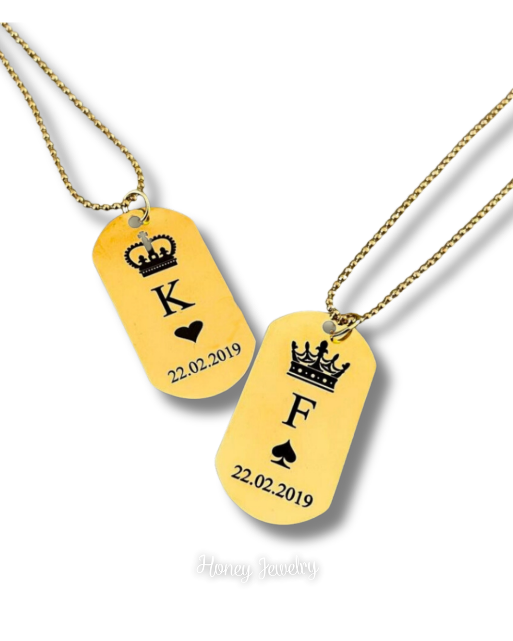 Militaire plaatketting voor koppels