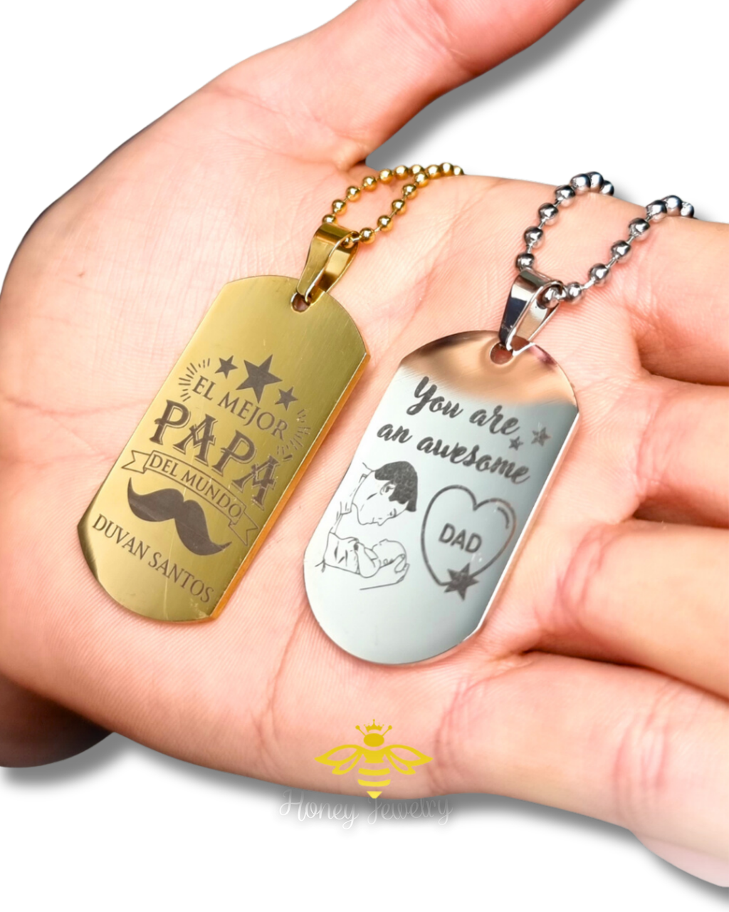 Militaire plaatketting voor koppels