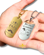 Militaire plaatketting voor koppels