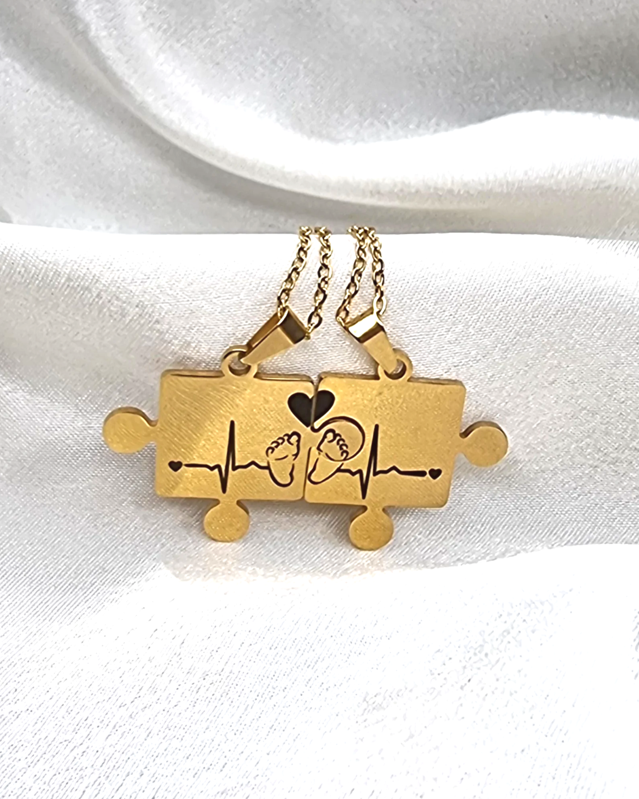 Collar para pareja Puzzle x2