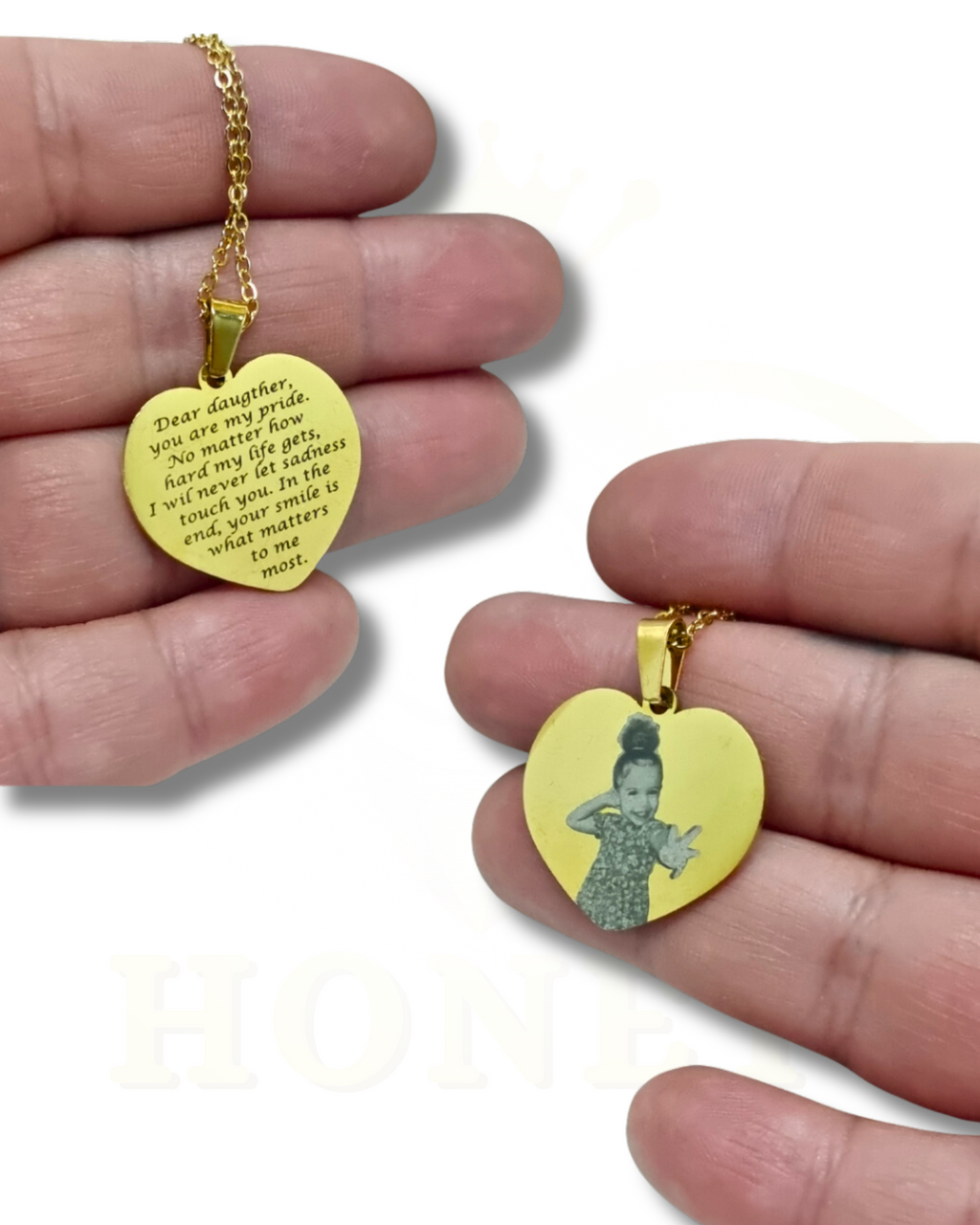 Foto-geëtste ketting