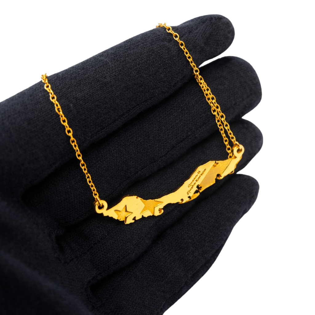 COLLAR MAPA CURACAO BANDERA