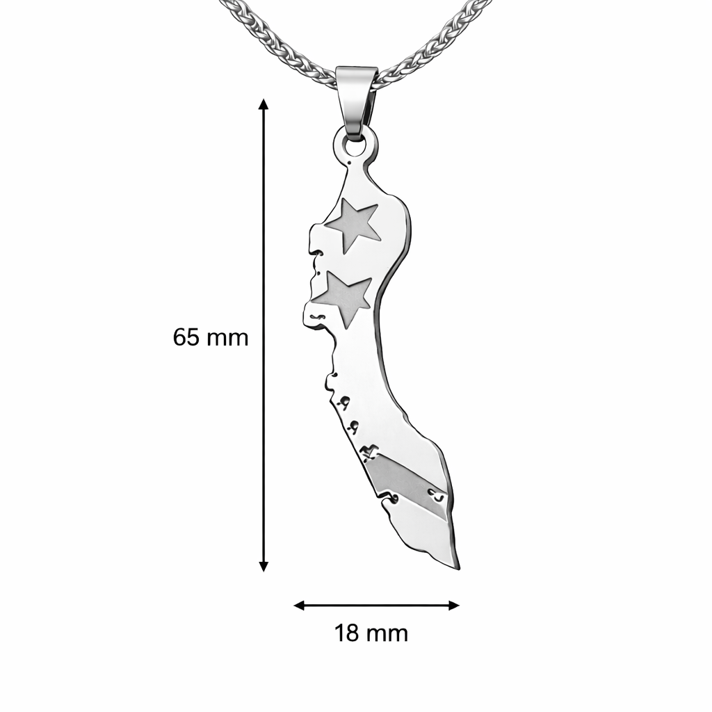 COLLAR MAPA CURACAO BANDERA
