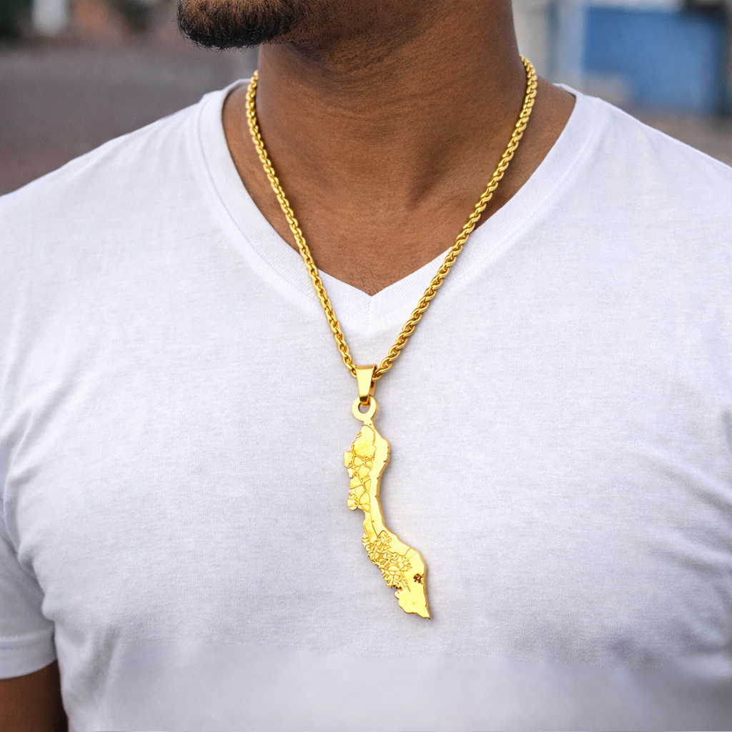 COLLAR MAPA CURACAO BARRIOS