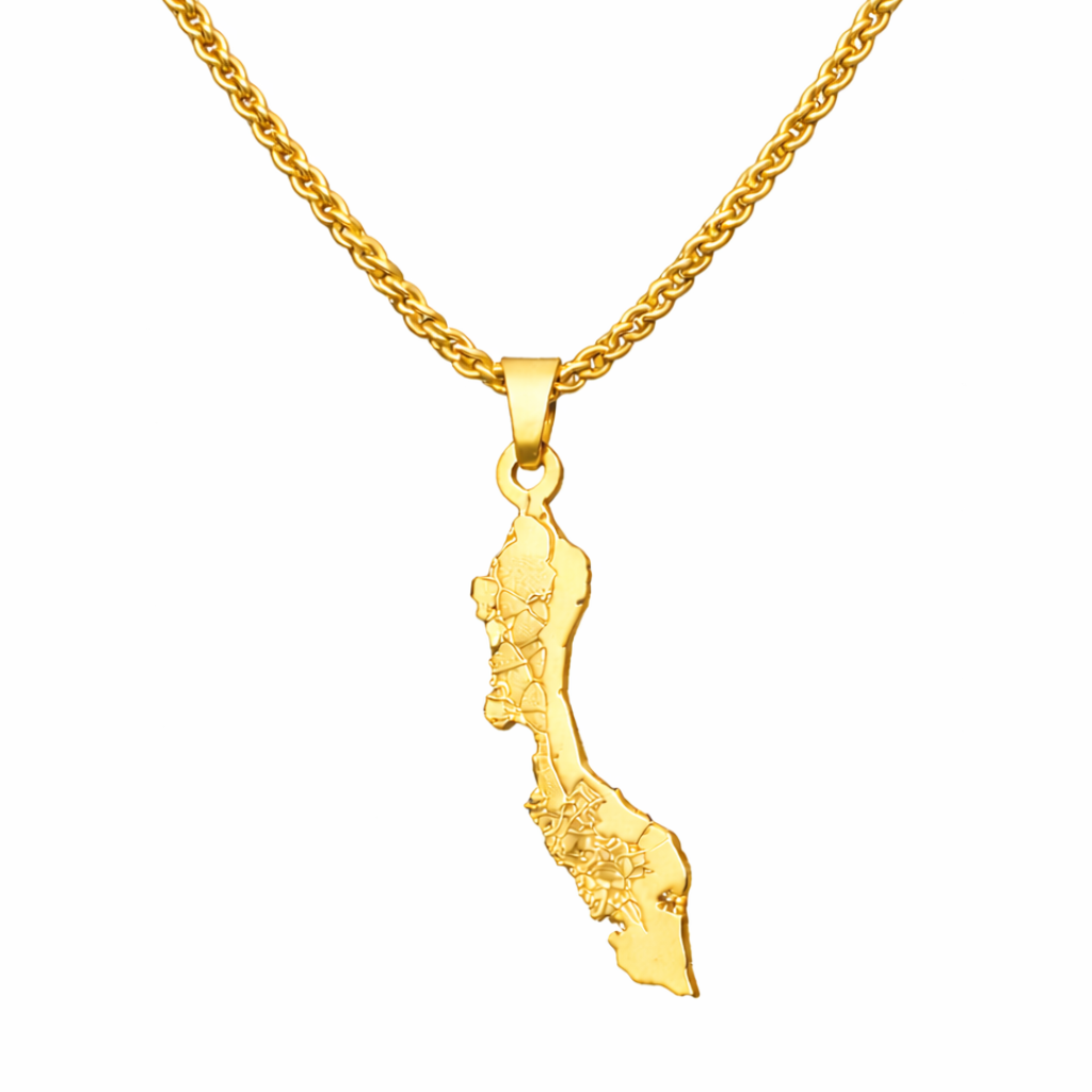 COLLAR MAPA CURACAO BARRIOS