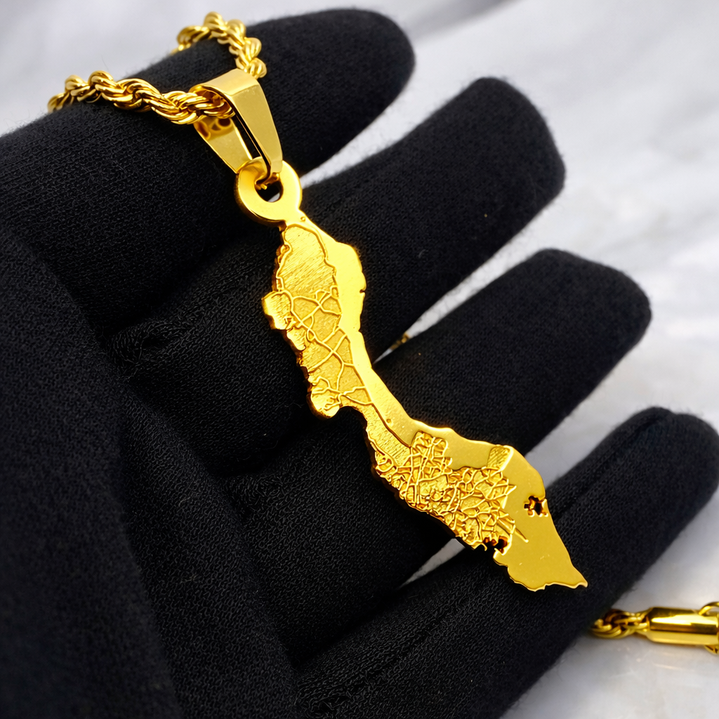 COLLAR MAPA CURACAO BARRIOS