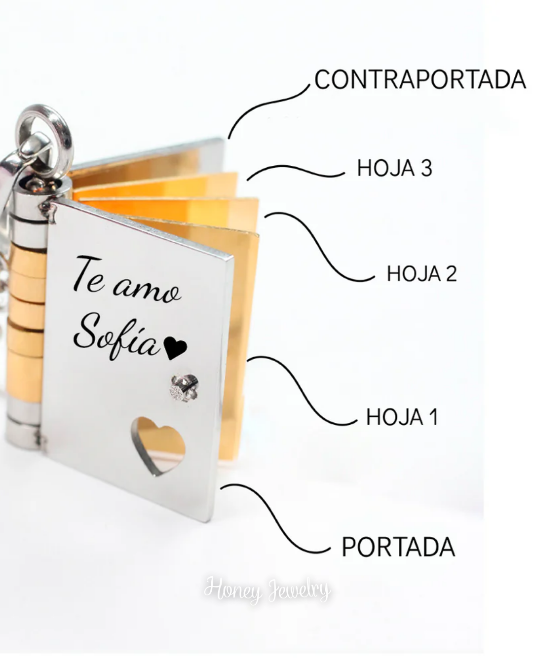 Collar libro de amor