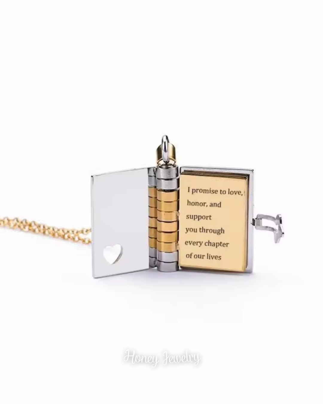 book of love necklace