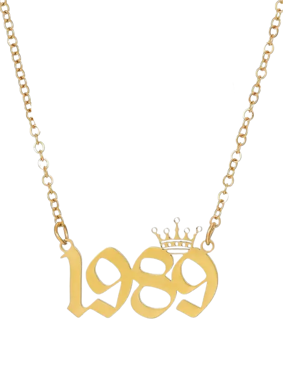 COLLAR CON NÚMEROS CON CORONA DE REINA