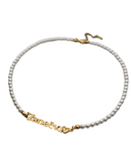 COLLAR CON NOMBRE Y PERLAS NATURALES MINI
