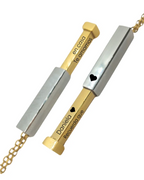 COLLAR BARRA OCULTA CON GRABADO LASER 360°