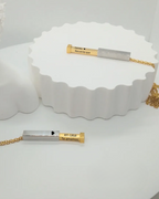 COLLAR BARRA OCULTA CON GRABADO LASER 360°