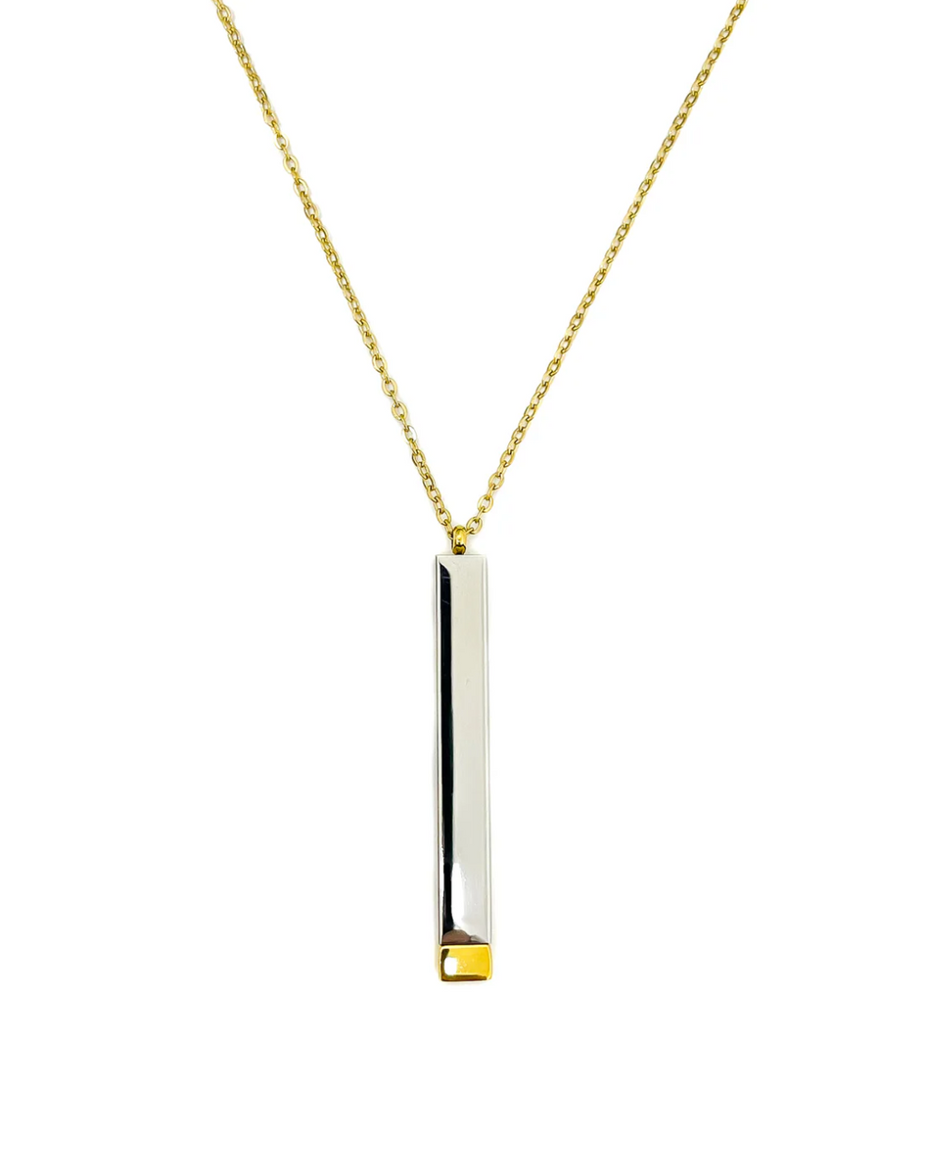 COLLAR BARRA OCULTA CON GRABADO LASER 360°