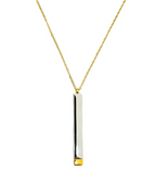 COLLAR BARRA OCULTA CON GRABADO LASER 360°