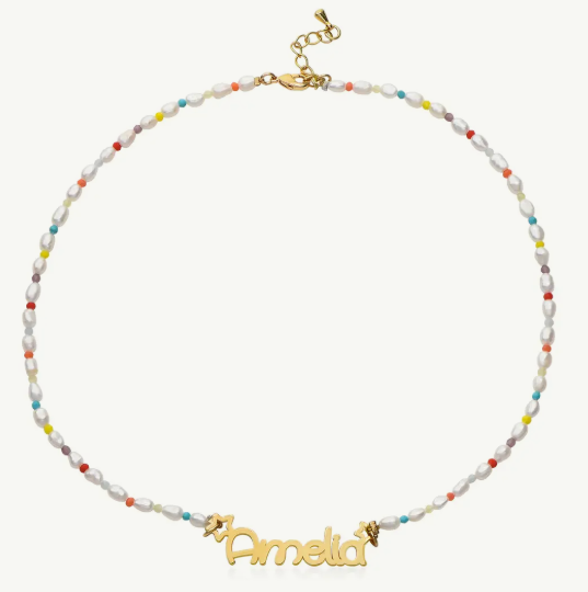 COLLAR DE PERLAS CANDY CON NOMBRE