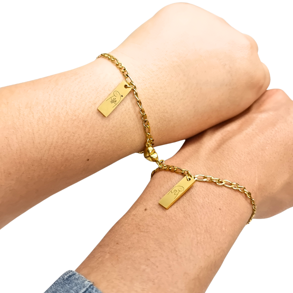 DUO DE PULSERAS MATCH CORAZÓN