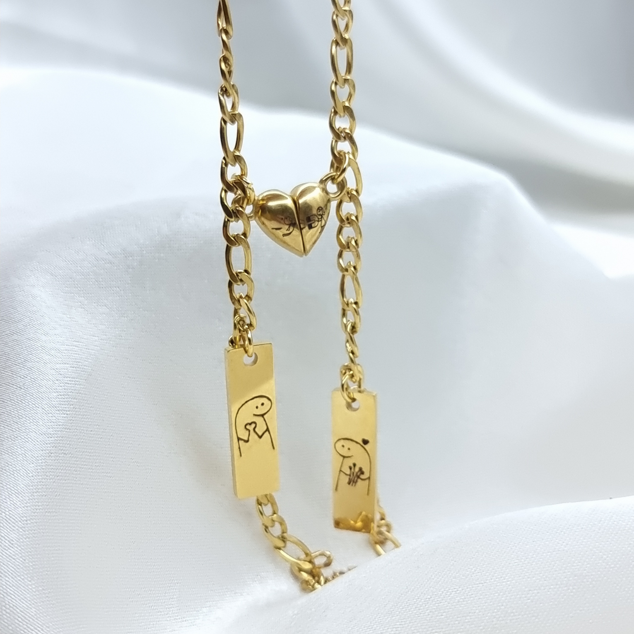 DUO DE PULSERAS MATCH CORAZÓN