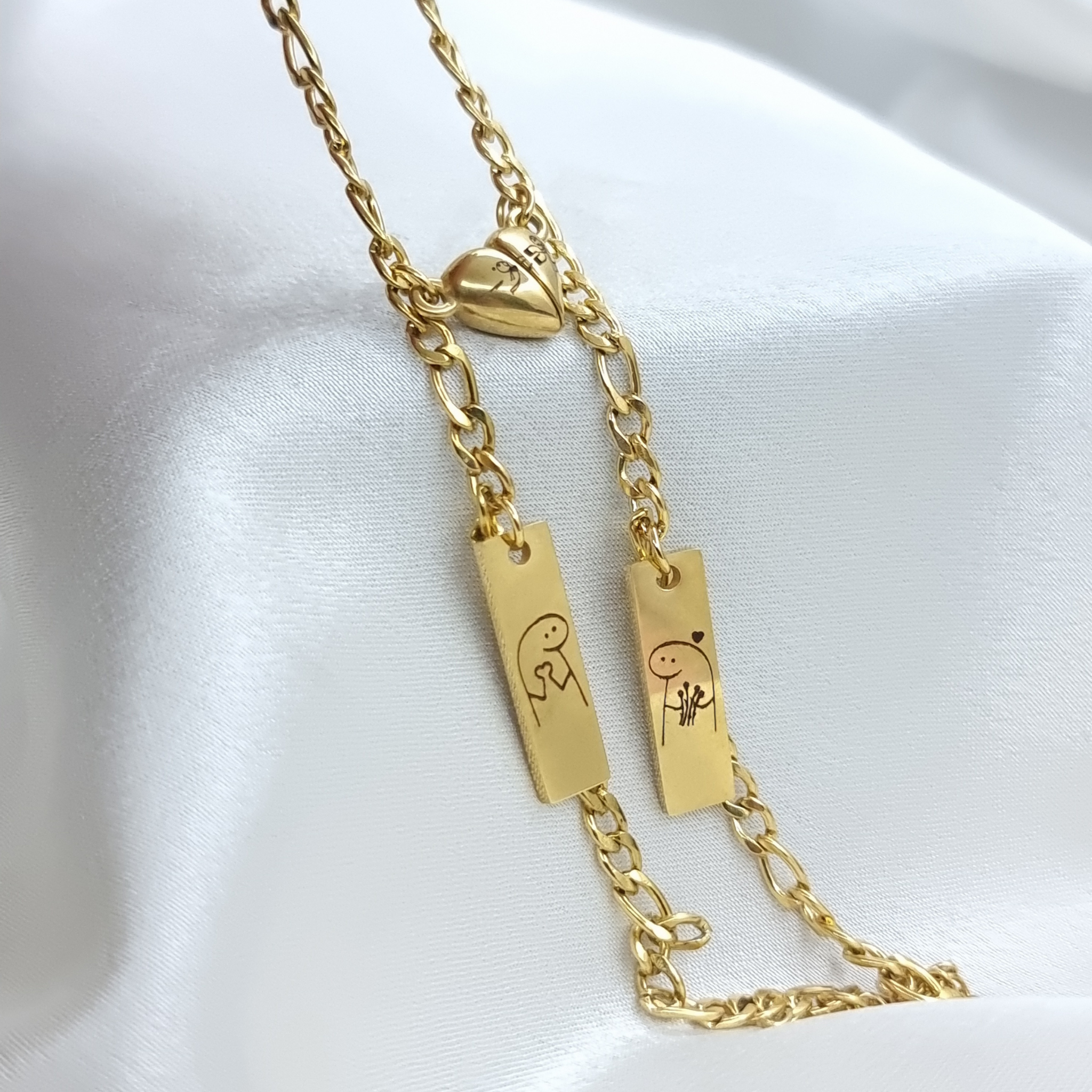 DUO DE PULSERAS MATCH CORAZÓN