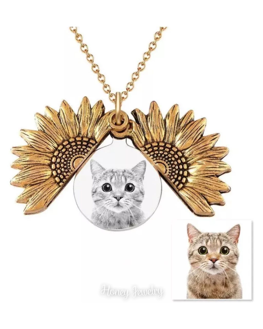 COLLAR RELICARIO GIRASOL