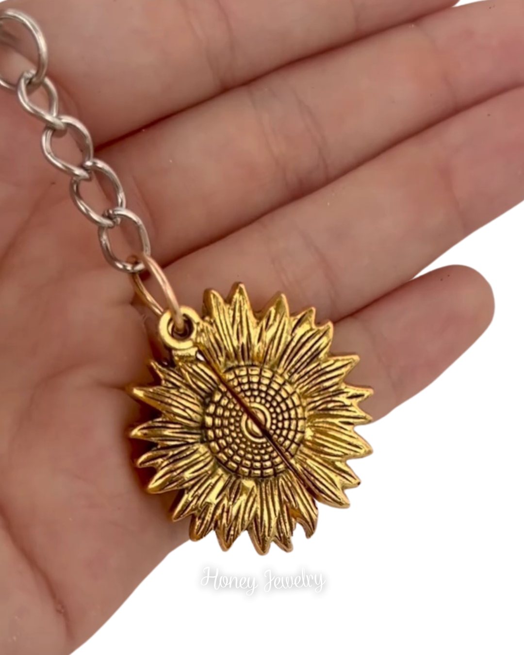 LLAVERO RELICARIO GIRASOL