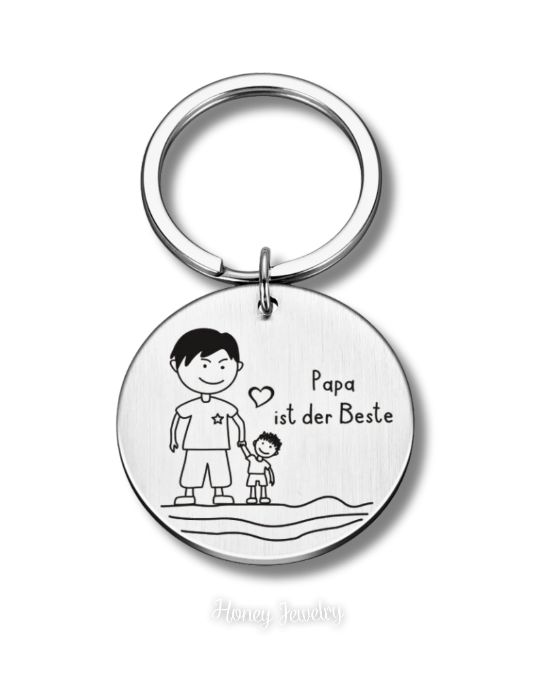 LLAVERO PLACA REDONDA PARA PAPÁ