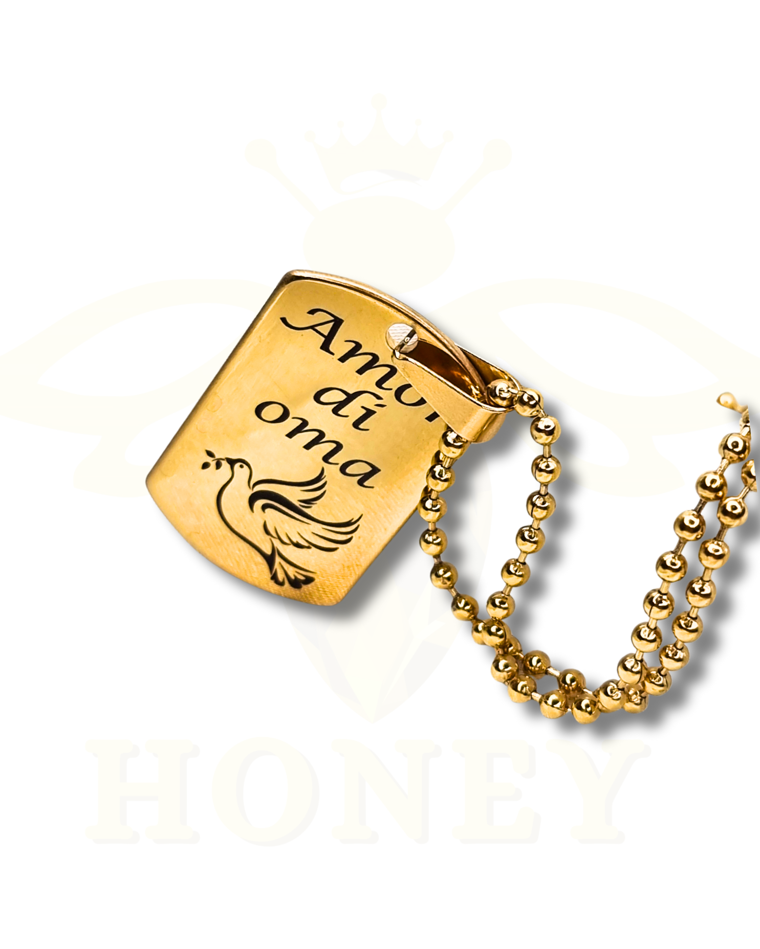 COLLAR PLACA MILITAR CON FOTOGRABADO