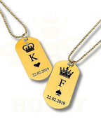 COLLAR PLACA MILITAR CON FOTOGRABADO