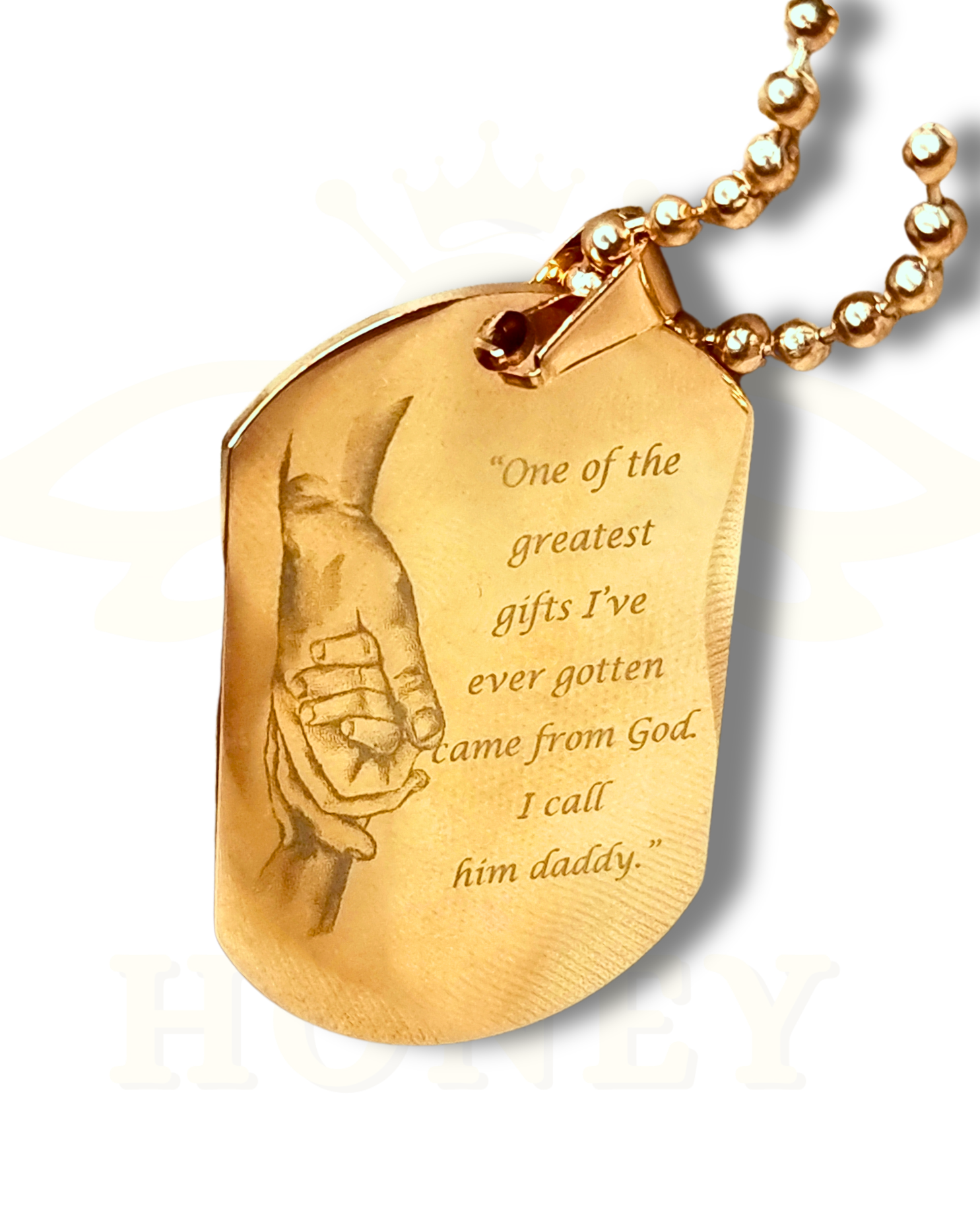 COLLAR PLACA MILITAR CON FOTOGRABADO