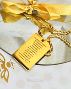 COLLAR PLACA RECTANGULAR CON FOTOGRABADO