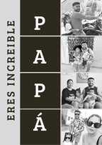 Collar Placa para Papá con Fotograbado Tipo Collage