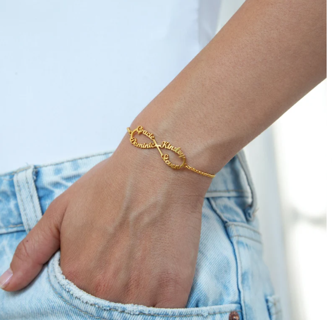 PULSERA CON NOMBRE + INFINITO