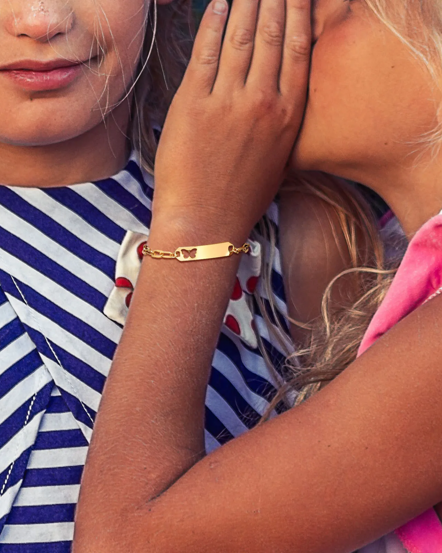 Pulsera para niños mariposa cadena clip (PRE ORDEN)