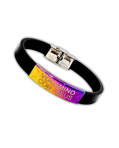 Pulsera para hombre vocamino con Jesus