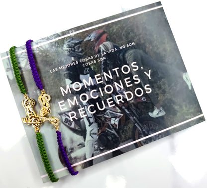 Pulsera para pareja motobiker