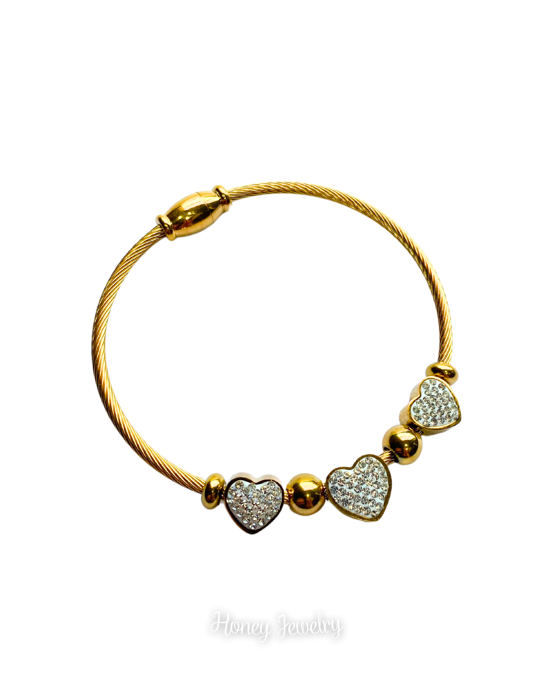 PULSERA DIJES 3 CORAZONES