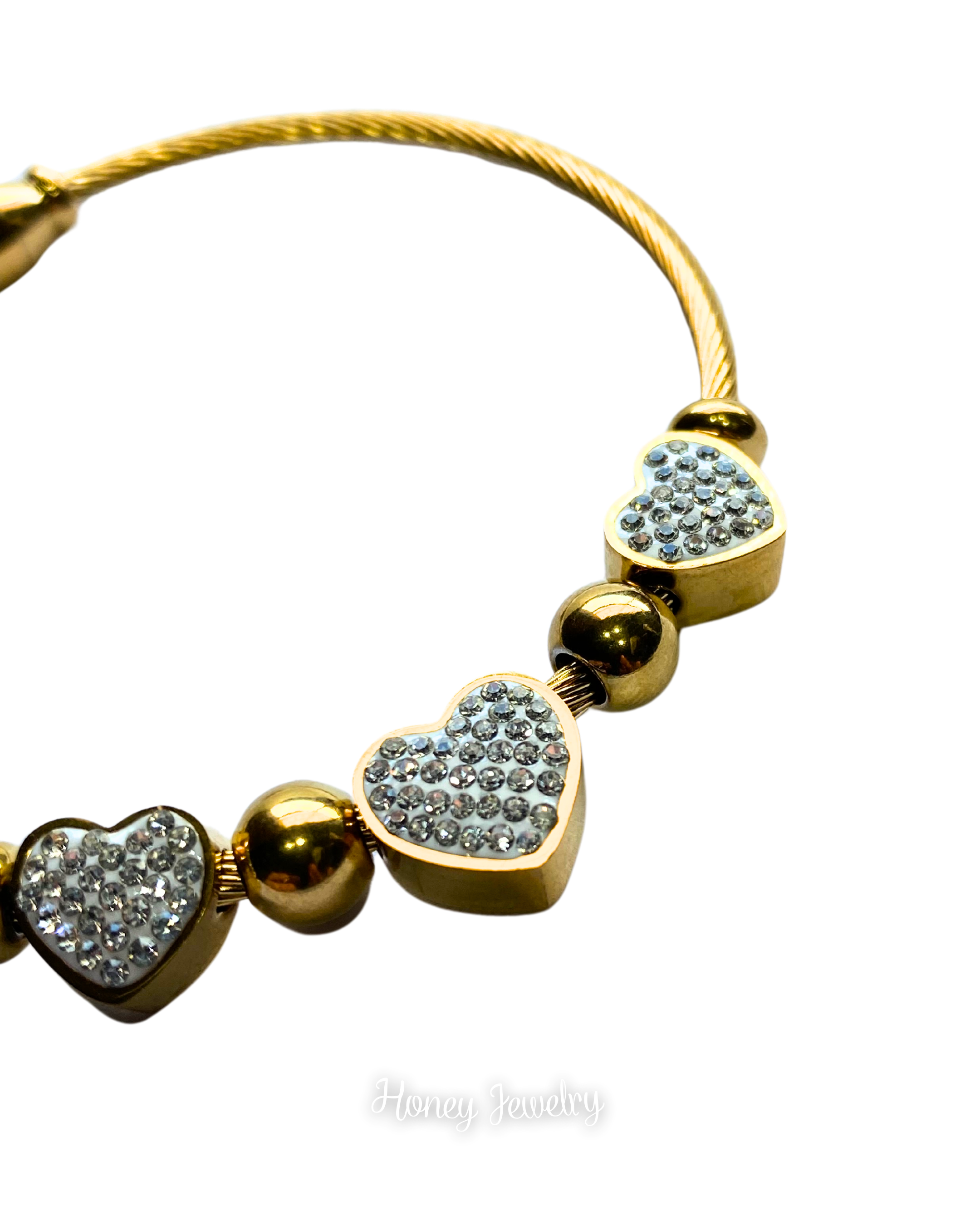 PULSERA DIJES 3 CORAZONES