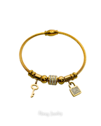 PULSERAS DIJES MINI CANDADO Y LLAVE