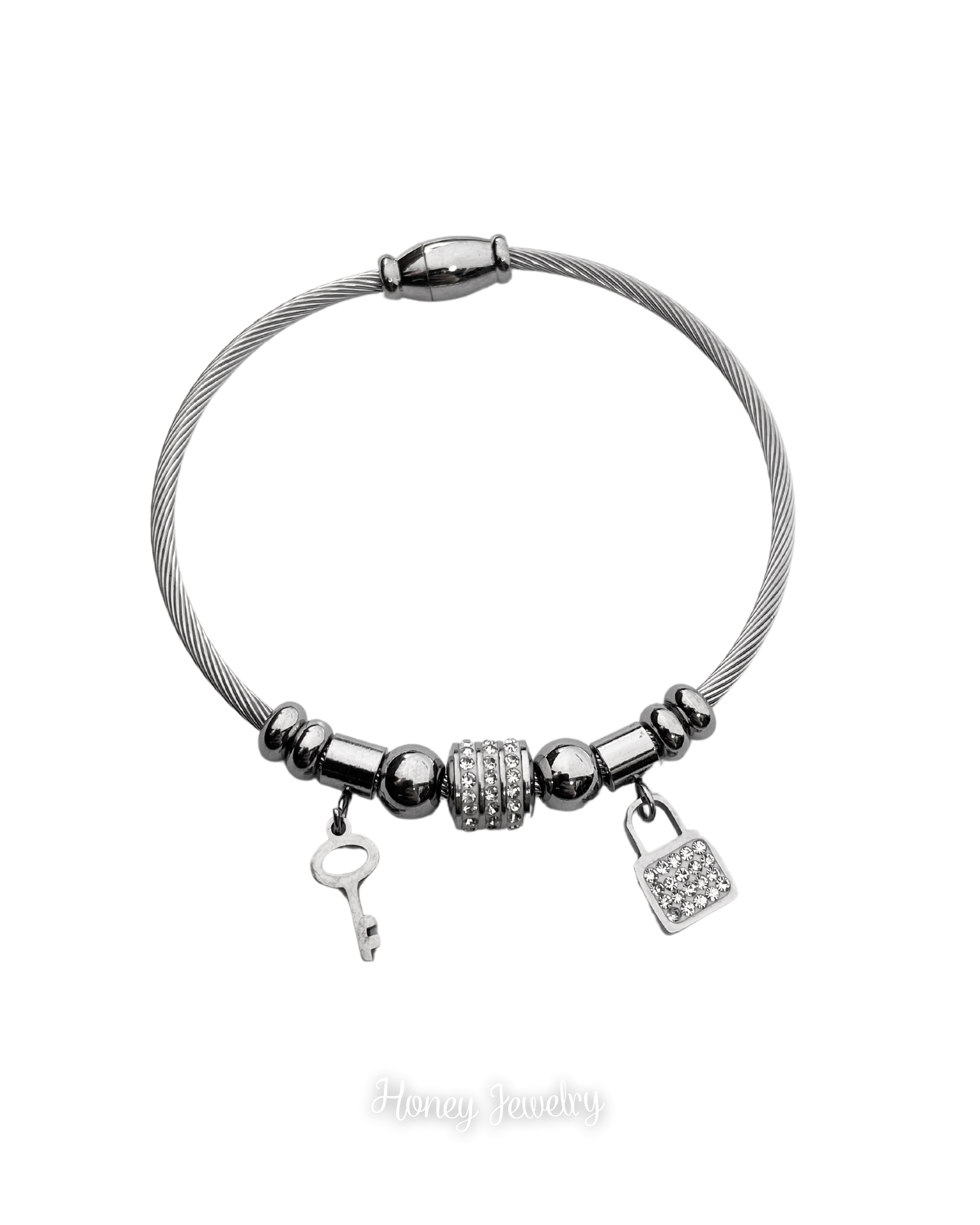 PULSERAS DIJES MINI CANDADO Y LLAVE