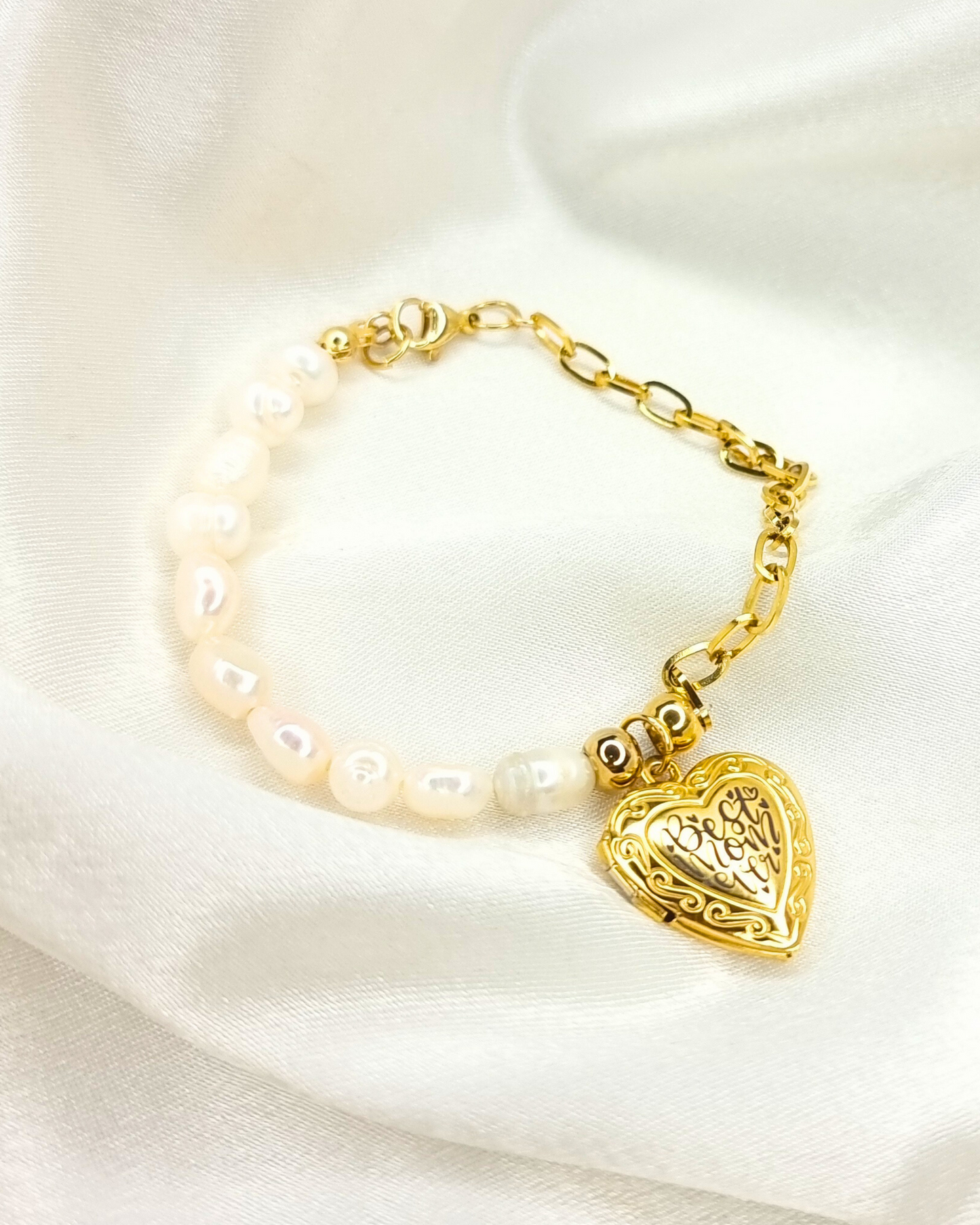 Pulsera Relicario corazón mini