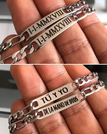 Pulsera para pareja personalizadas