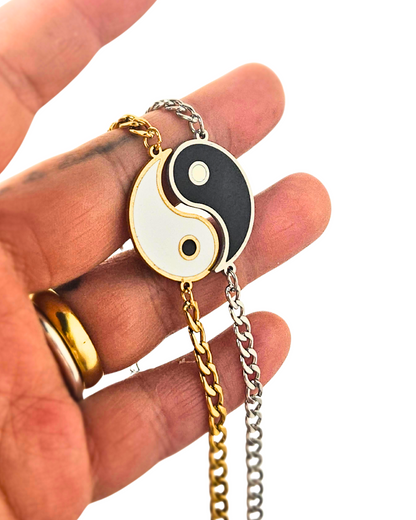 Juego de pulseras Yin y yang