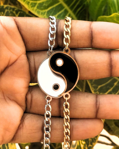 Juego de pulseras Yin y yang