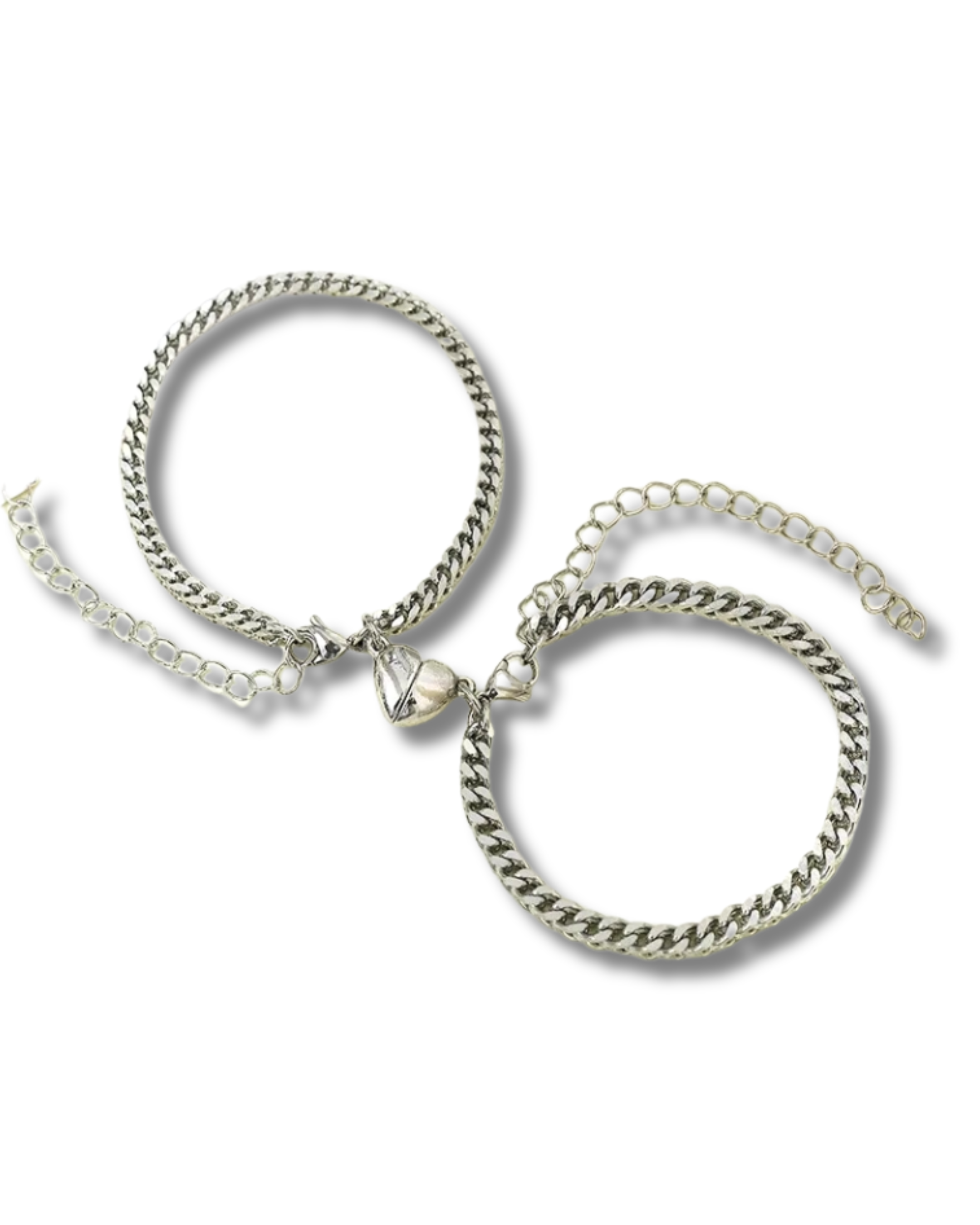Pulsera magneto corazón para pareja